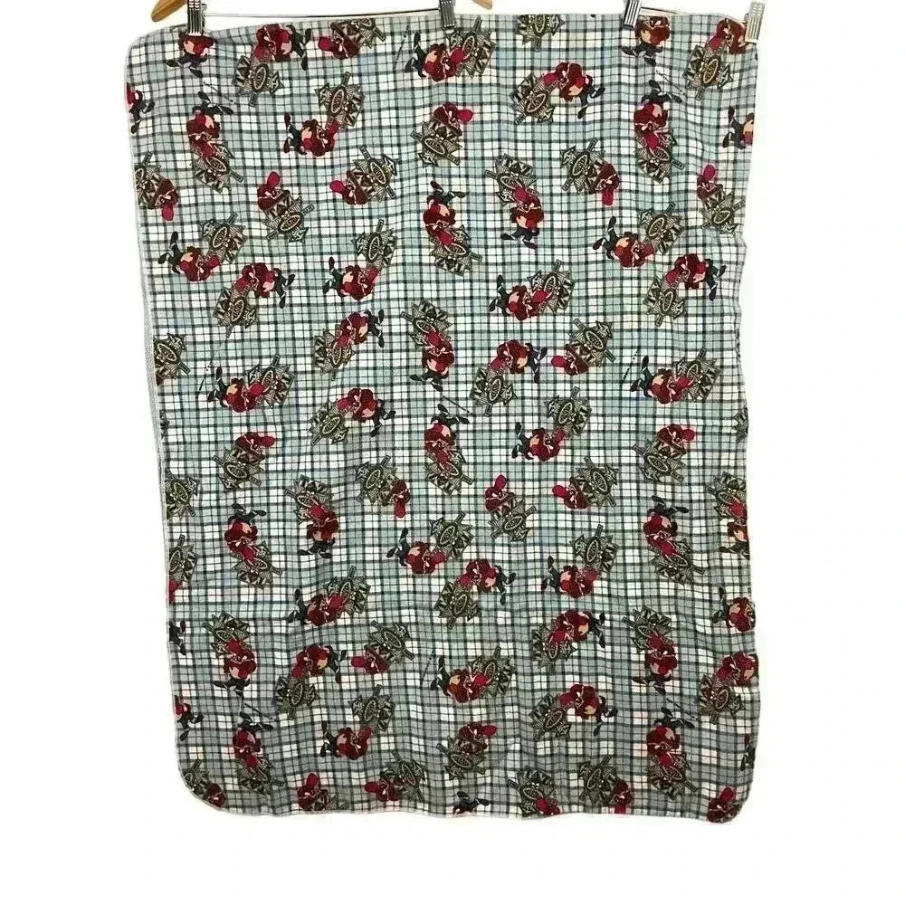 VTG Tasmanian Devil Taz 1997 Baby Blanket‎ Warner Bro 42"x32"